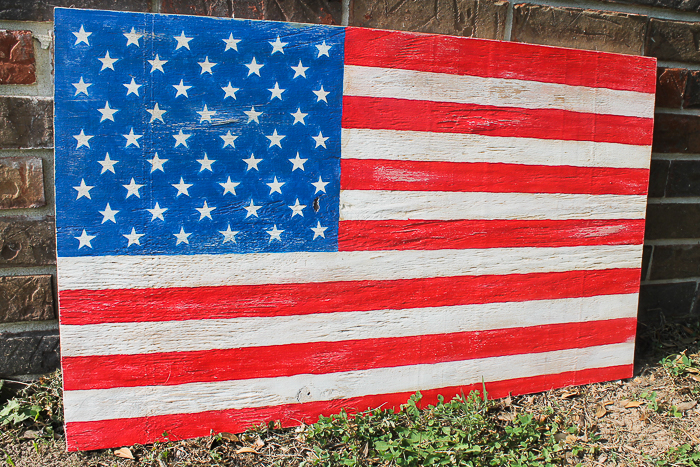 how to make a wooden american flag
