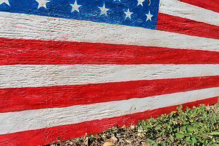 make your own wooden american flag