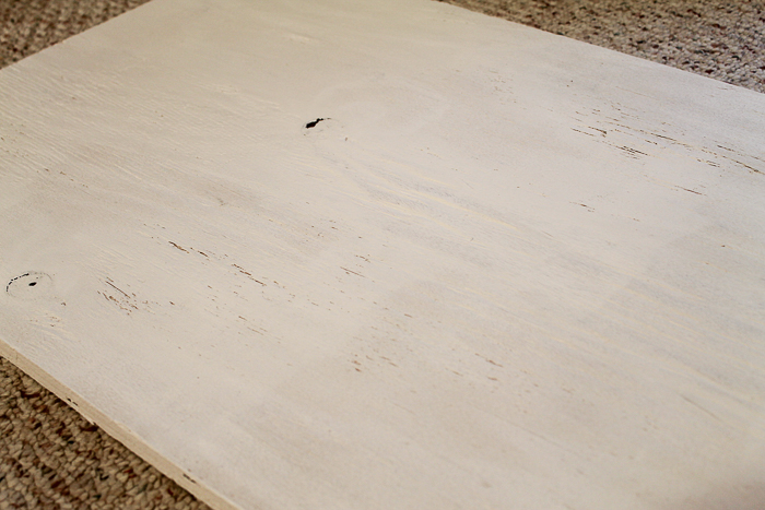 painting a piece of plywood white