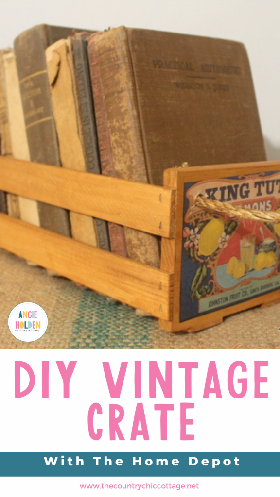 DIY vintage crate