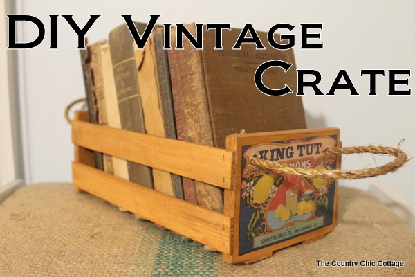 diy vintage crate
