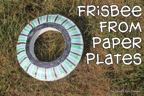 paper plate frisbee