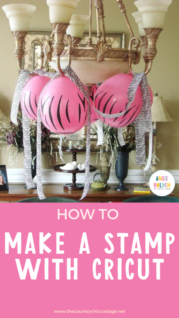 how to make a stamp with Cricut