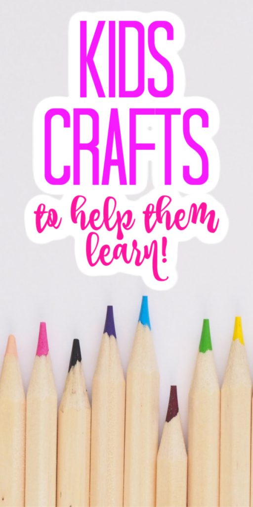 These learning crafts are perfect for kids! Keep them busy this summer with crafts that will keep their mind working! #kidscrafts #crafts #craftideas #learning