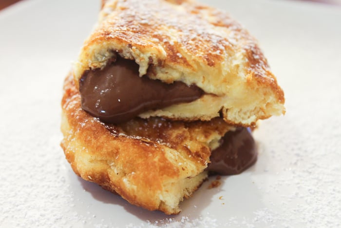 dessert made with nutella