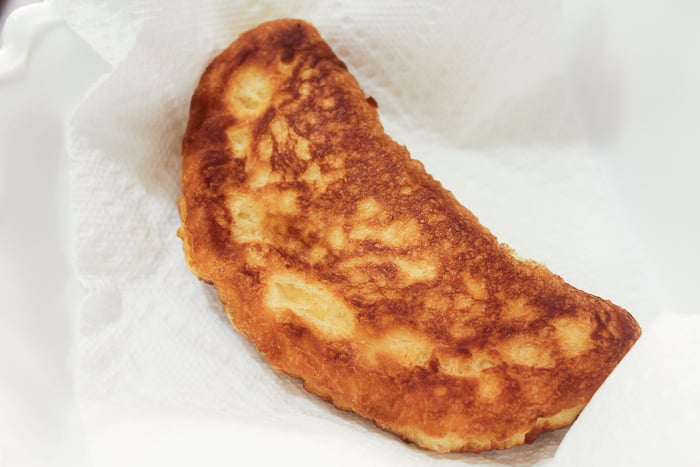 Golden brown fried pies ready for dessert.