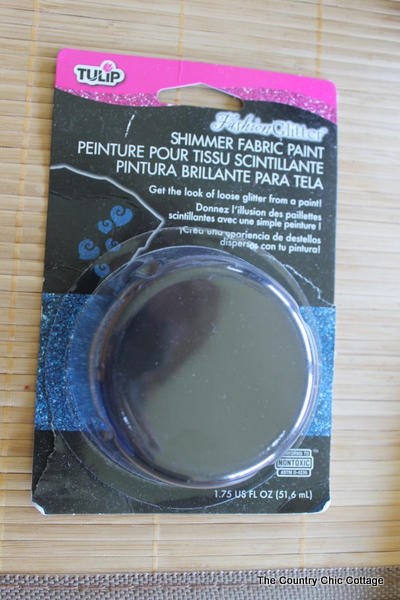 Tulip Shimmer Fabric Paint in packaging