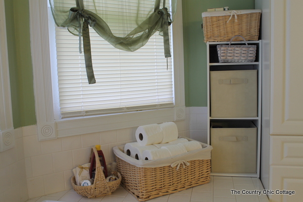 Bathroom Organization - The Country Chic Cottage