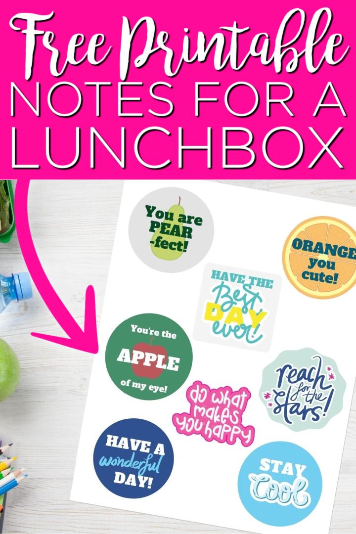 Ces notes de boîte à lunch imprimables gratuites sont parfaites pour ajouter aux déjeuners de vos enfants! Ajoutez ces mots encourageants pour qu'ils les voient pendant leur journée d'école! #lunchbox #school #printable #freeprintable #notes #encouragement