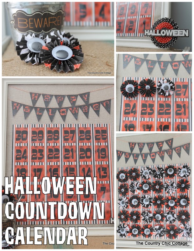 Halloween countdown calendar pin image