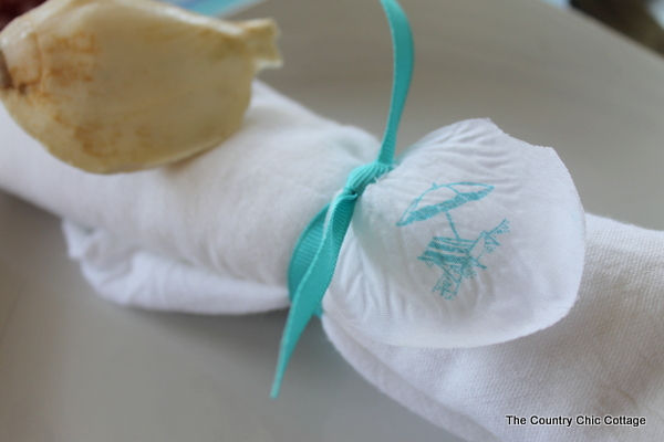 beach themed napkin rings