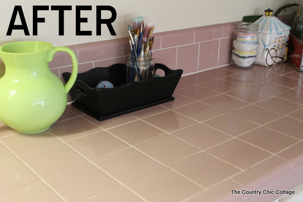 clean grout naturally - "after" image