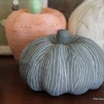 faux bois pumpkin