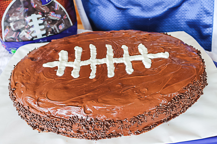 football shaped cake