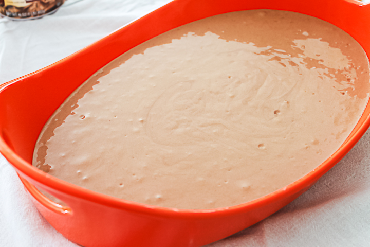 baking a football cake