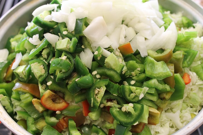 ingredients for green tomato relish