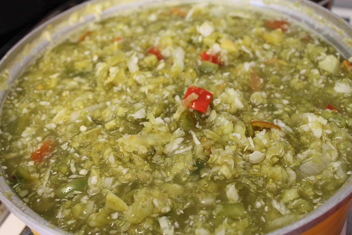 green tomato chow chow ready to can