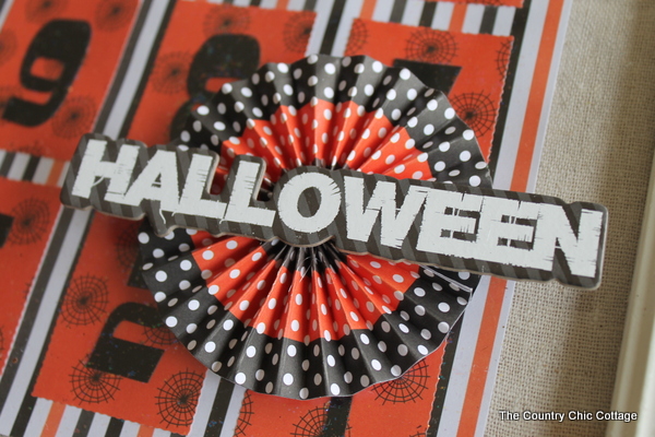 Halloween paper pinwheel