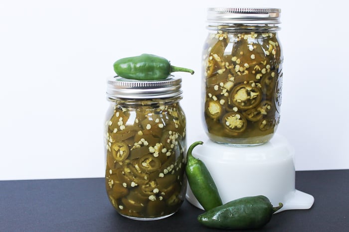 jalapeno pepper pickled in a jar