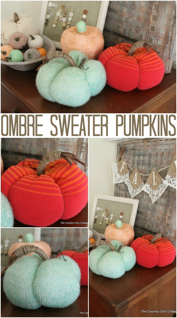 graphic for ombre sweater pumpkins with text