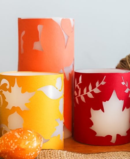 fall decorative candles