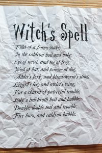 Free Printable Spell Book Page and Witch's Decor - The Country Chic Cottage