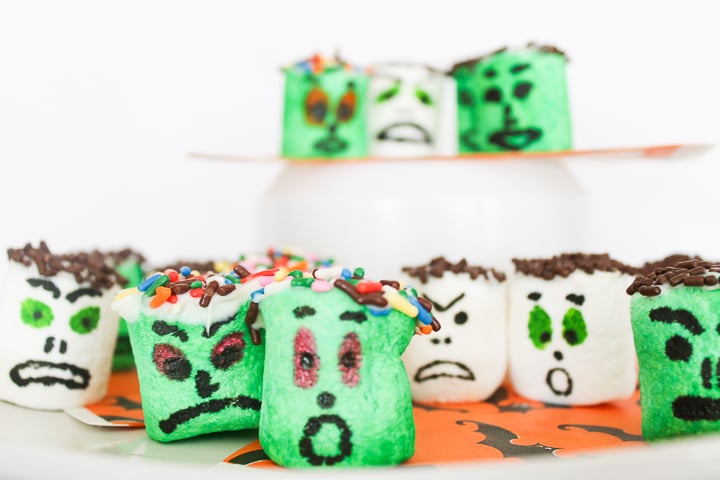 easy monster halloween marshmallows