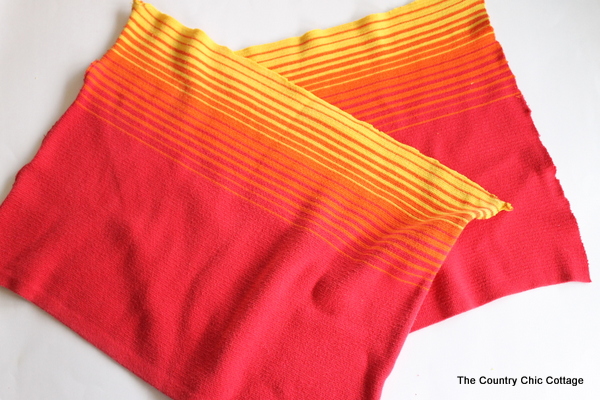 DIY Cute Pumpkins two sheets of fabric
