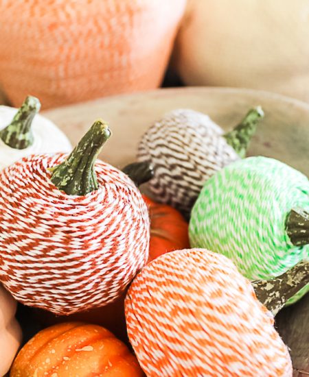 baker's twine pumpkins