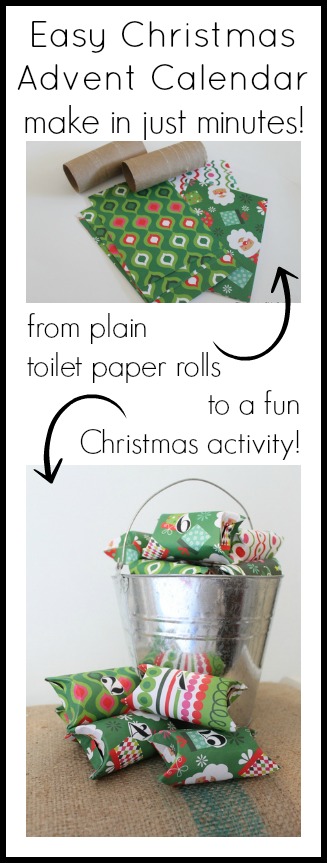 Turn toilet paper rolls into an advent calendar in minutes!