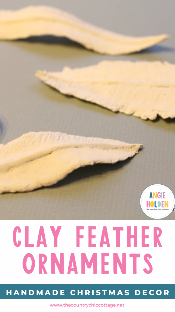 clay feather ornaments
