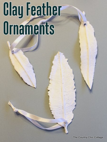 Clay Feather Ornaments