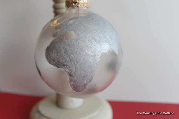 glitter globe ornament