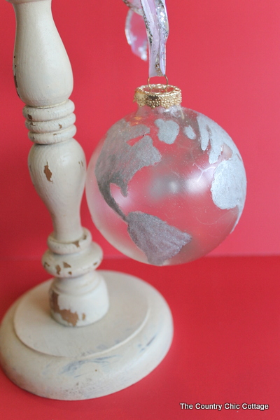 glitter globe ornament