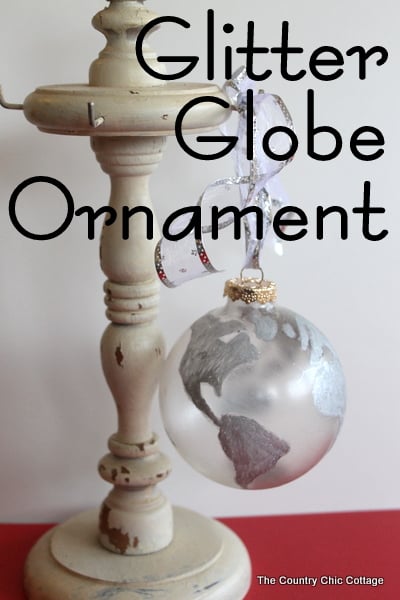 glitter globe ornament