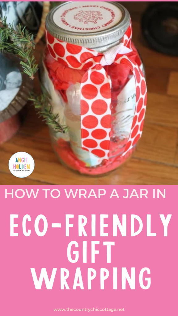 how to wrap a jar in eco-friendly gift wrap