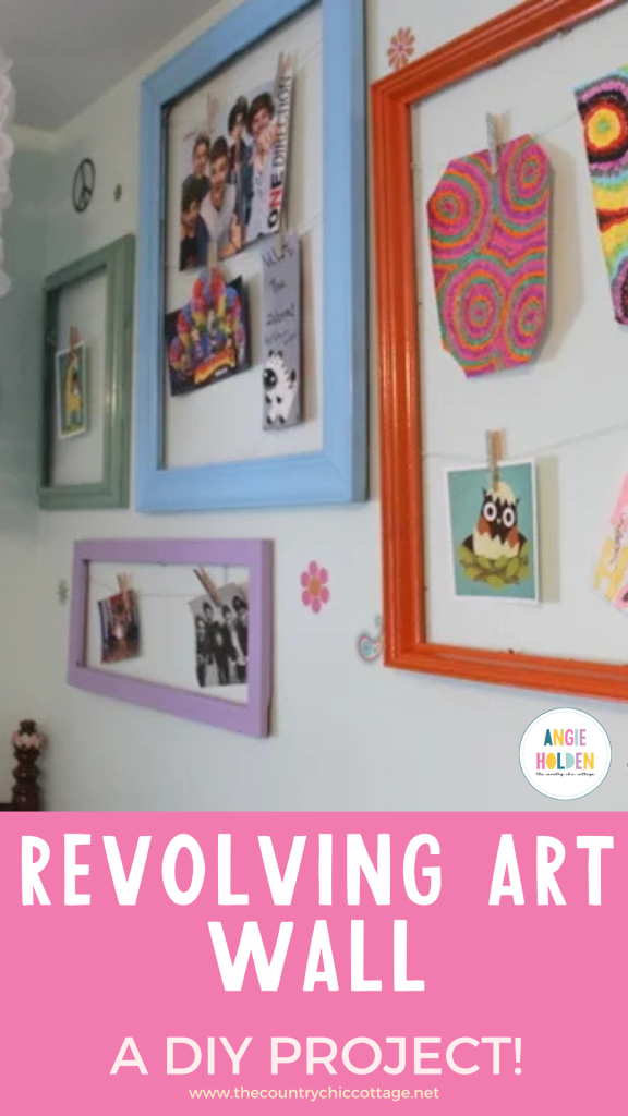 DIY revolving art wall