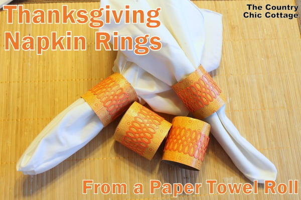 Thanksgiving napkin rings