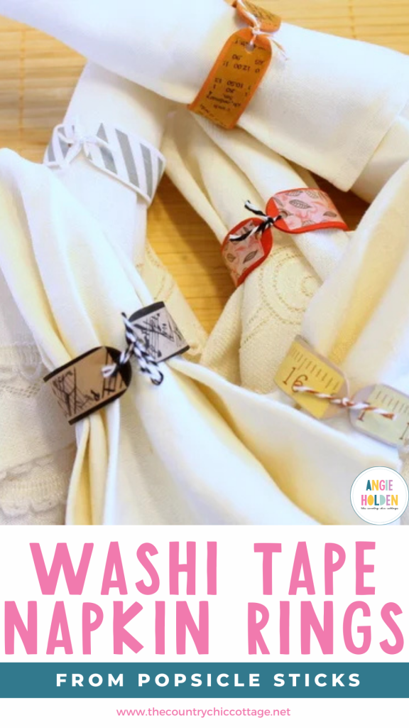 washi tape napkin rings