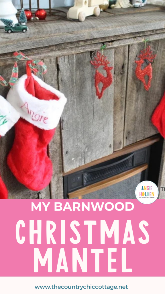 barnwood Christmas mantel