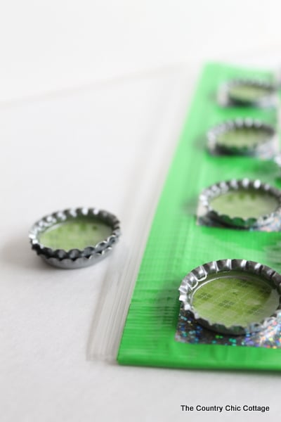 DIY Travel Bottle Cap Checkers how to make your own bottle caps for checkers