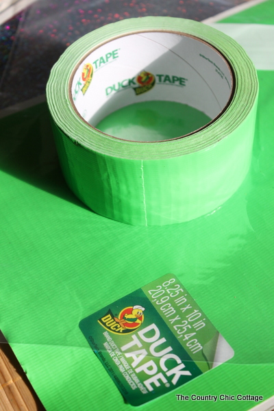 roll of green duck tape
