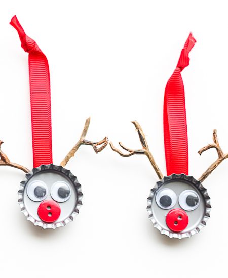 bottle cap ornaments