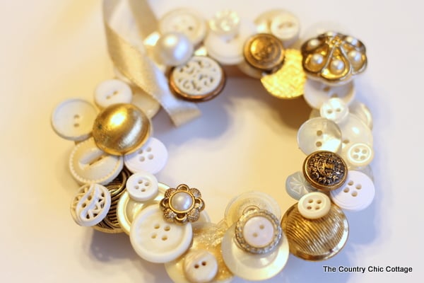 button wreath ornament button wreath ornament
