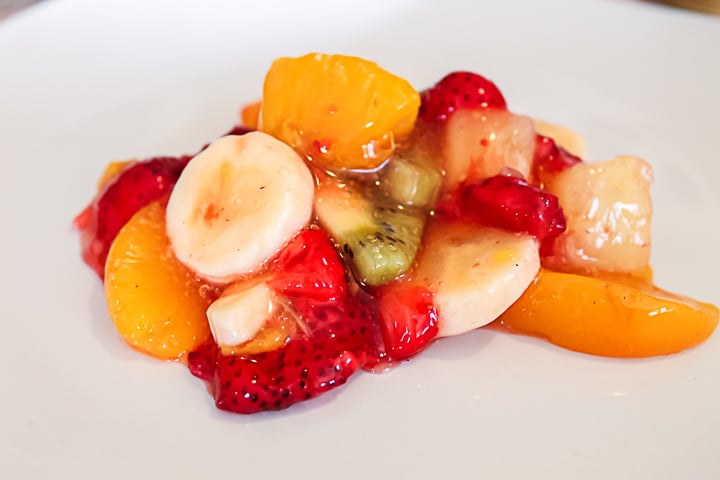 fruit salad with peach pie filling