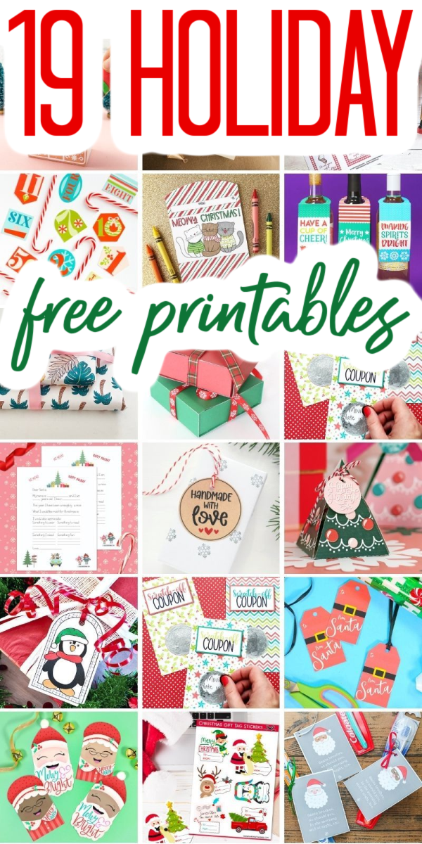 holiday free printables