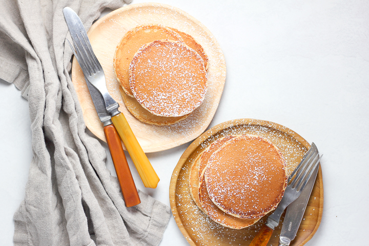 pancakes with peanut butter