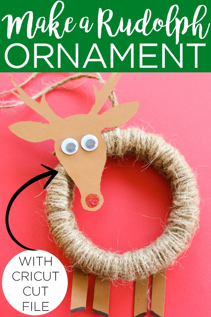 DIY Rudolph ornament pin image