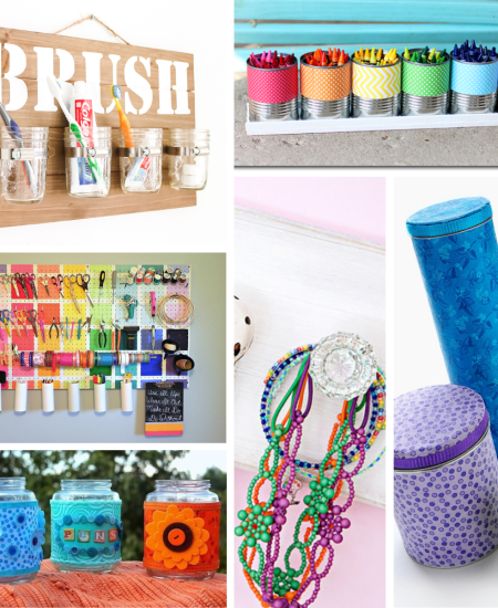20 Plus Recycled Storage Ideas Collage