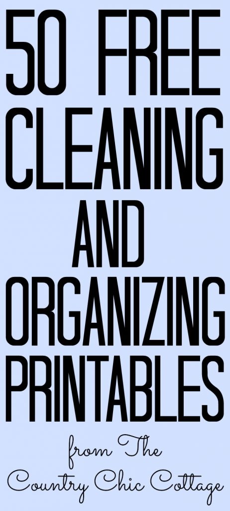 50 of the best cleaning and organizing printables! Free printables to download and get your life on track! #printables #cleaning #organizing